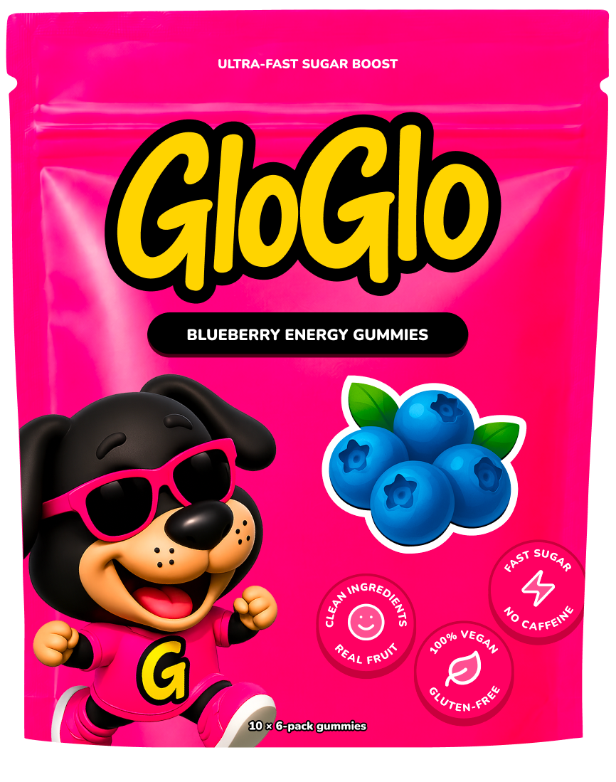 GloGlo blueberry energy gummies